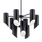 KICHLER 52162BK Trentino Nine Light Chandelier Black