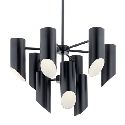KICHLER 52162BK Trentino Nine Light Chandelier Black