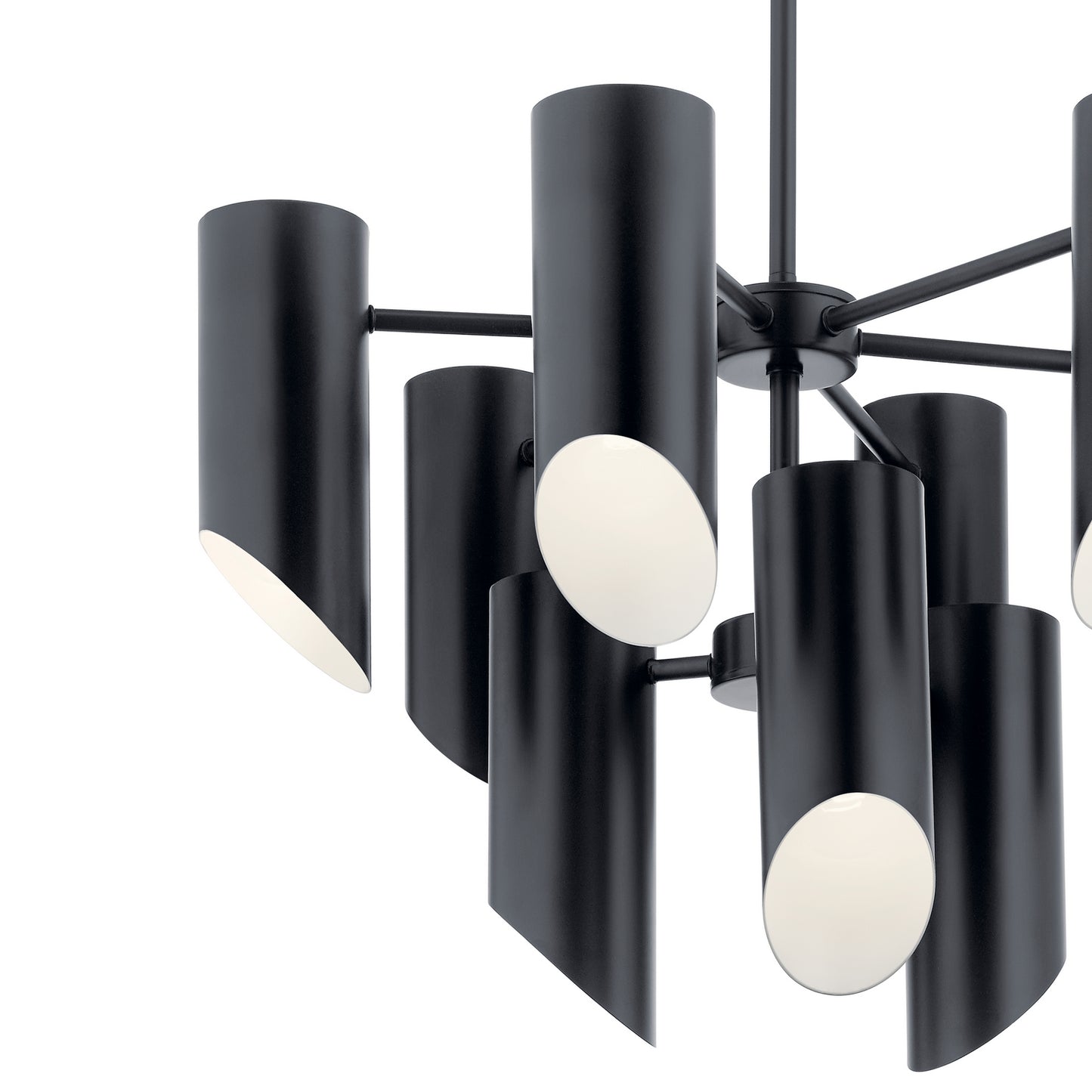 KICHLER 52162BK Trentino Nine Light Chandelier Black