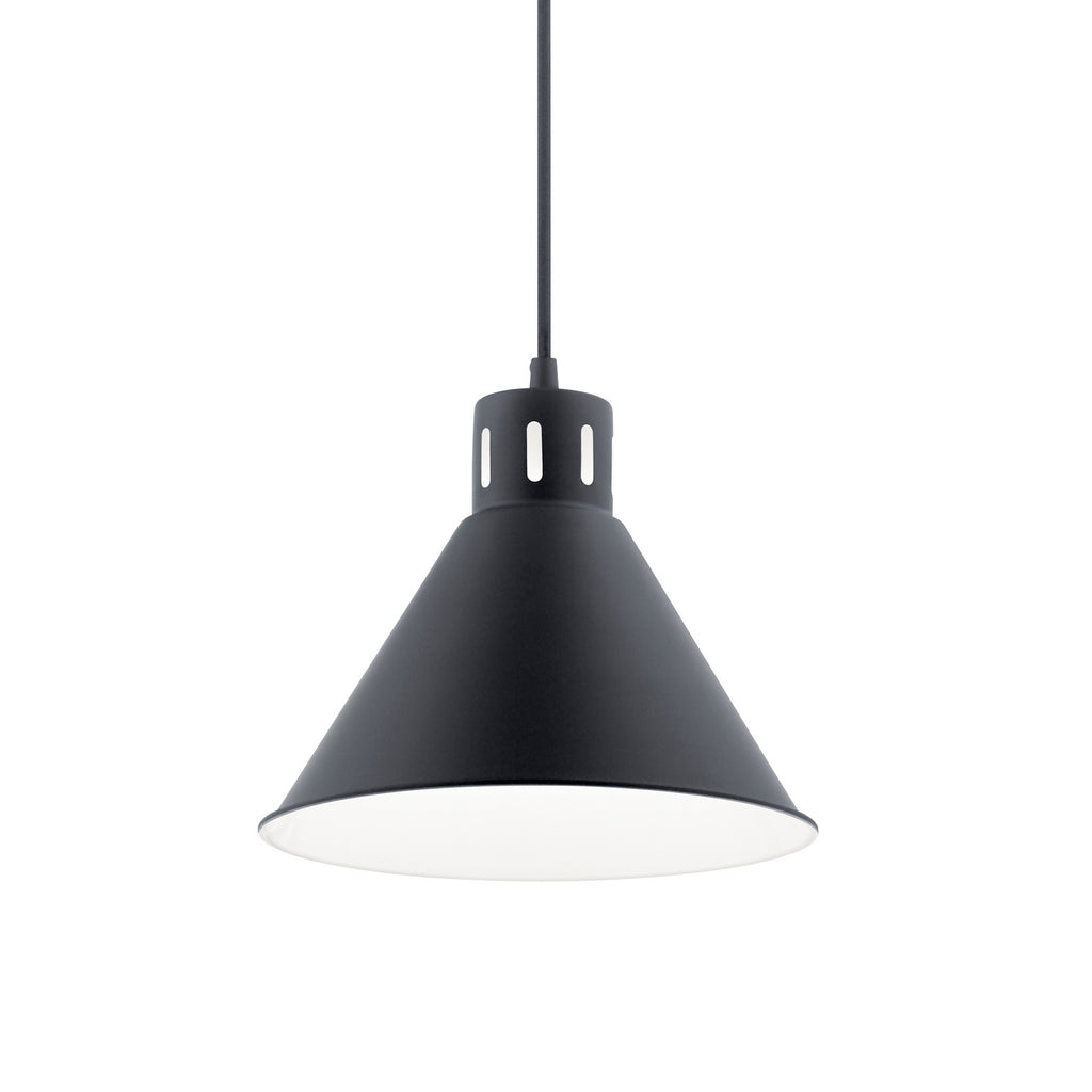 KICHLER 52176BK Zailey 9.5" 1 Light Pendant In Black