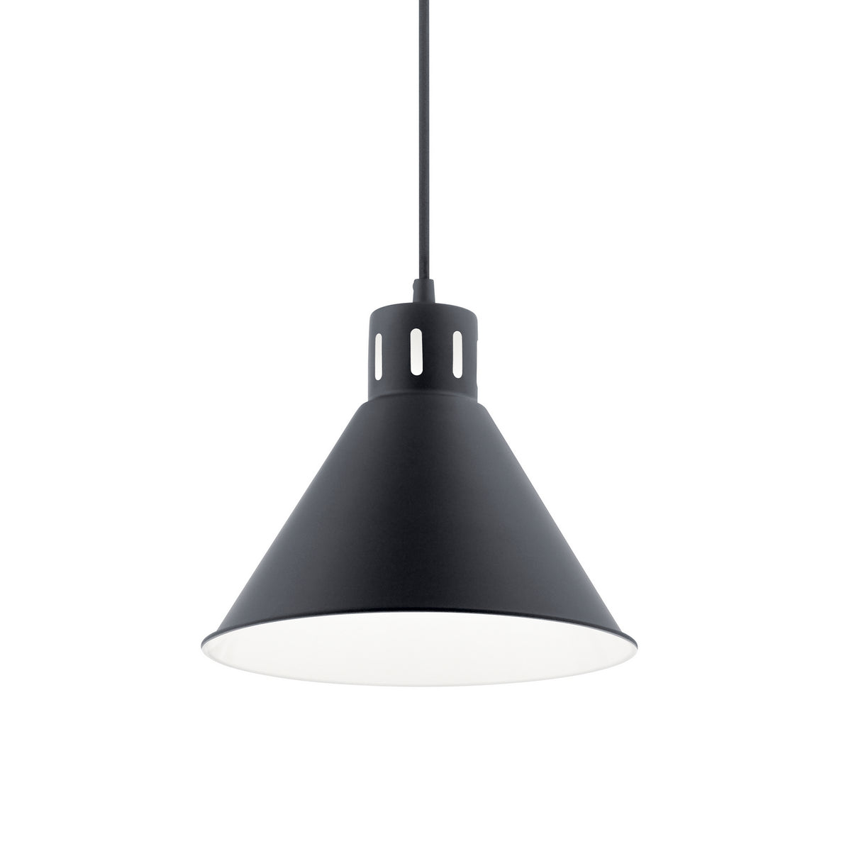 KICHLER 52176BK Zailey 9.5" 1 Light Pendant In Black