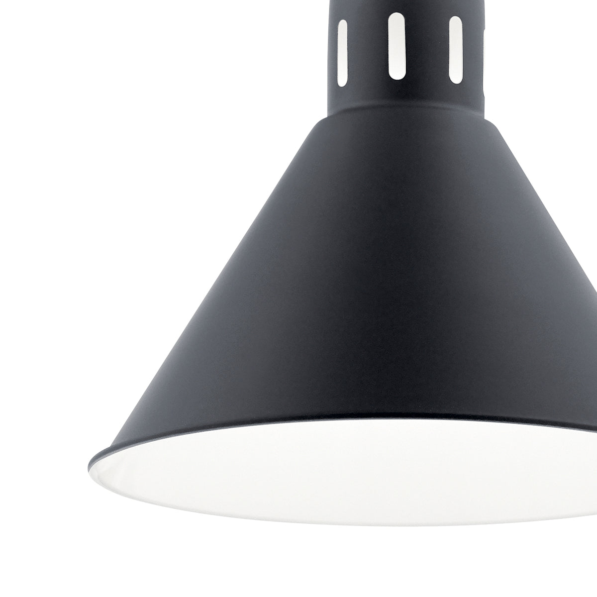 KICHLER 52176BK Zailey 9.5" 1 Light Pendant In Black