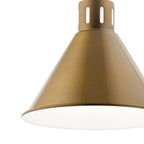 KICHLER 52176NBR Zailey 9.5" 1 Light Pendant In Natural Brass