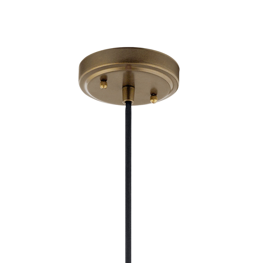 KICHLER 52176NBR Zailey 9.5" 1 Light Pendant In Natural Brass