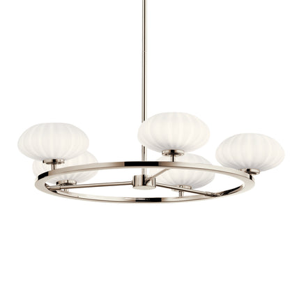 KICHLER 52223PN Pim Six Light Chandelier Polished Nickel