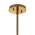 KICHLER 52225FXG Pim 40" 7 Light Round Chandelier with Satin Etched Cased Opal Glass in Fox Gold