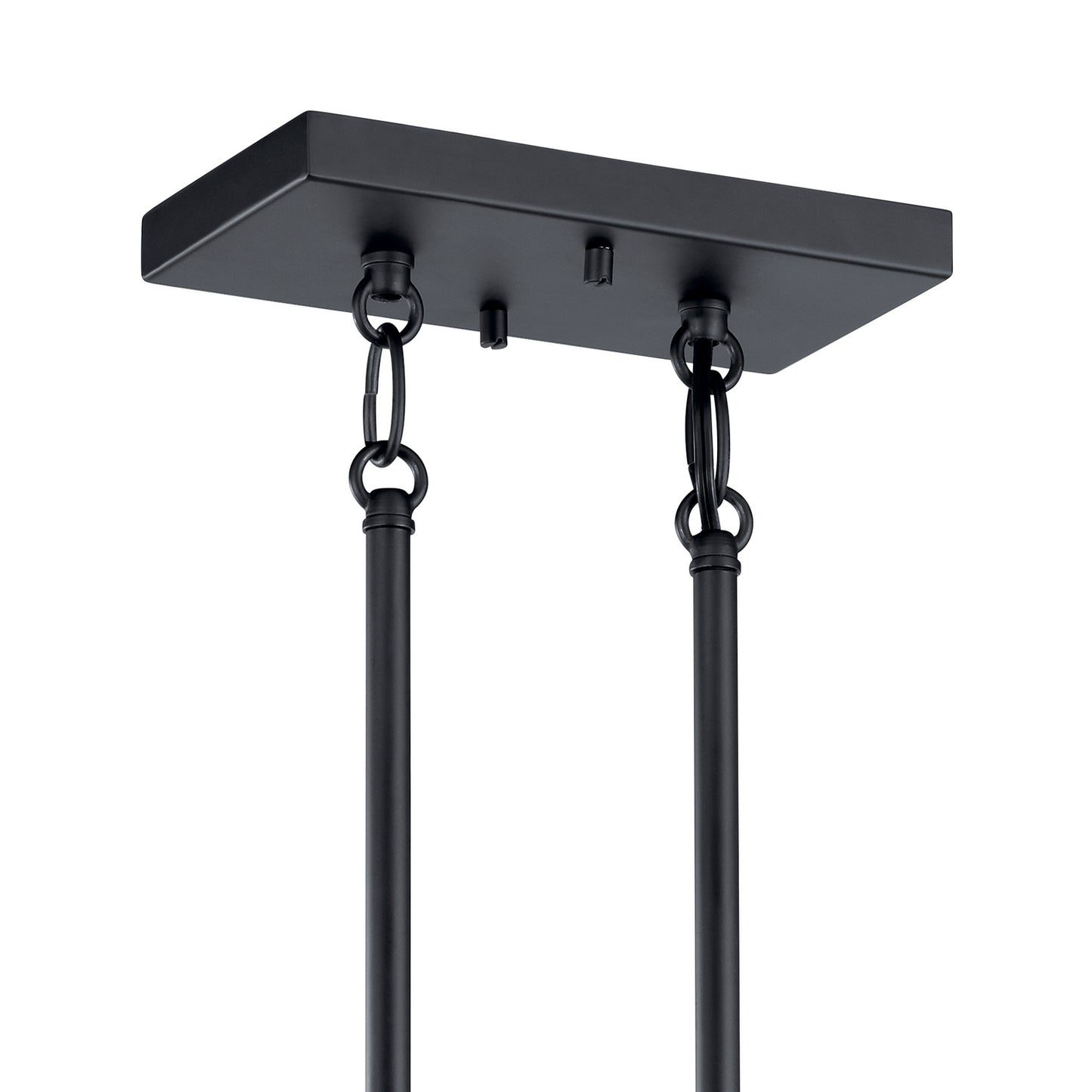KICHLER 52233BK Skagos Four Light Linear Chandelier Black