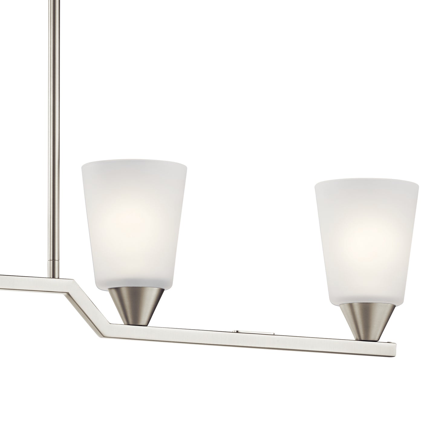KICHLER 52233NI Skagos Four Light Linear Chandelier Brushed Nickel