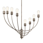 KICHLER 52255CLP Hatton Eight Light Chandelier Classic Pewter