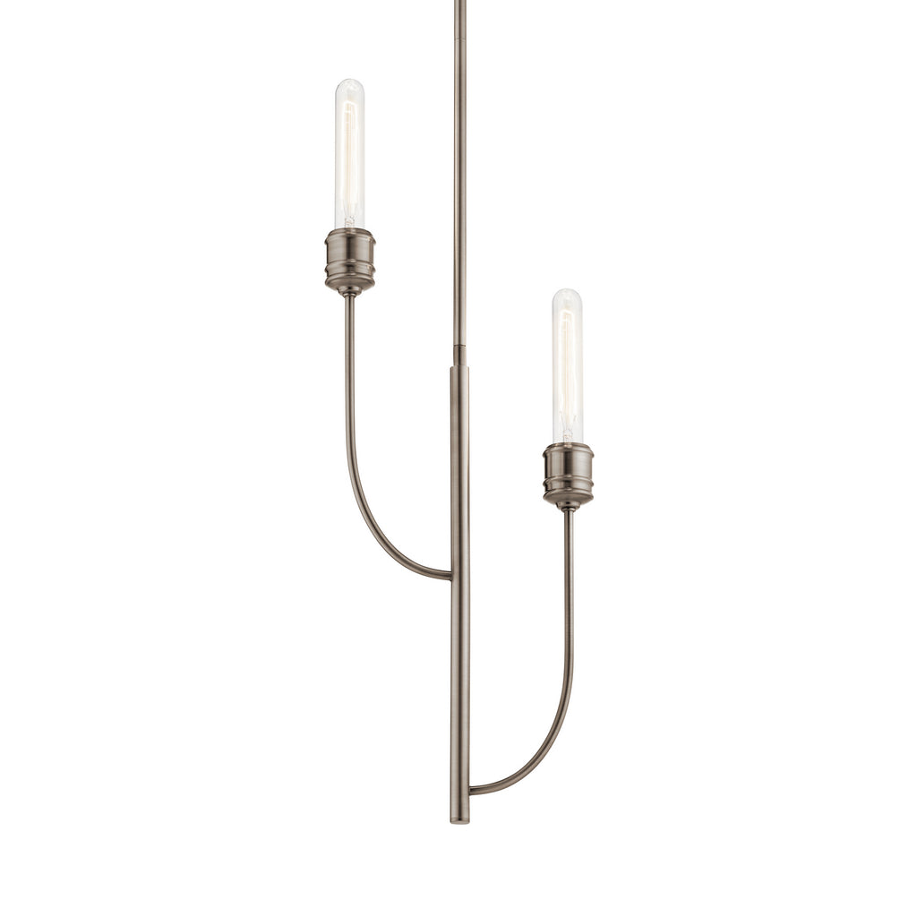 KICHLER 52258CLP Hatton Two Light Pendant Classic Pewter