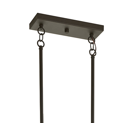 KICHLER 52263OZ Marika Three Light Linear Chandelier Olde Bronze