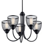 KICHLER 52269BK Voclain Five Light Chandelier Black