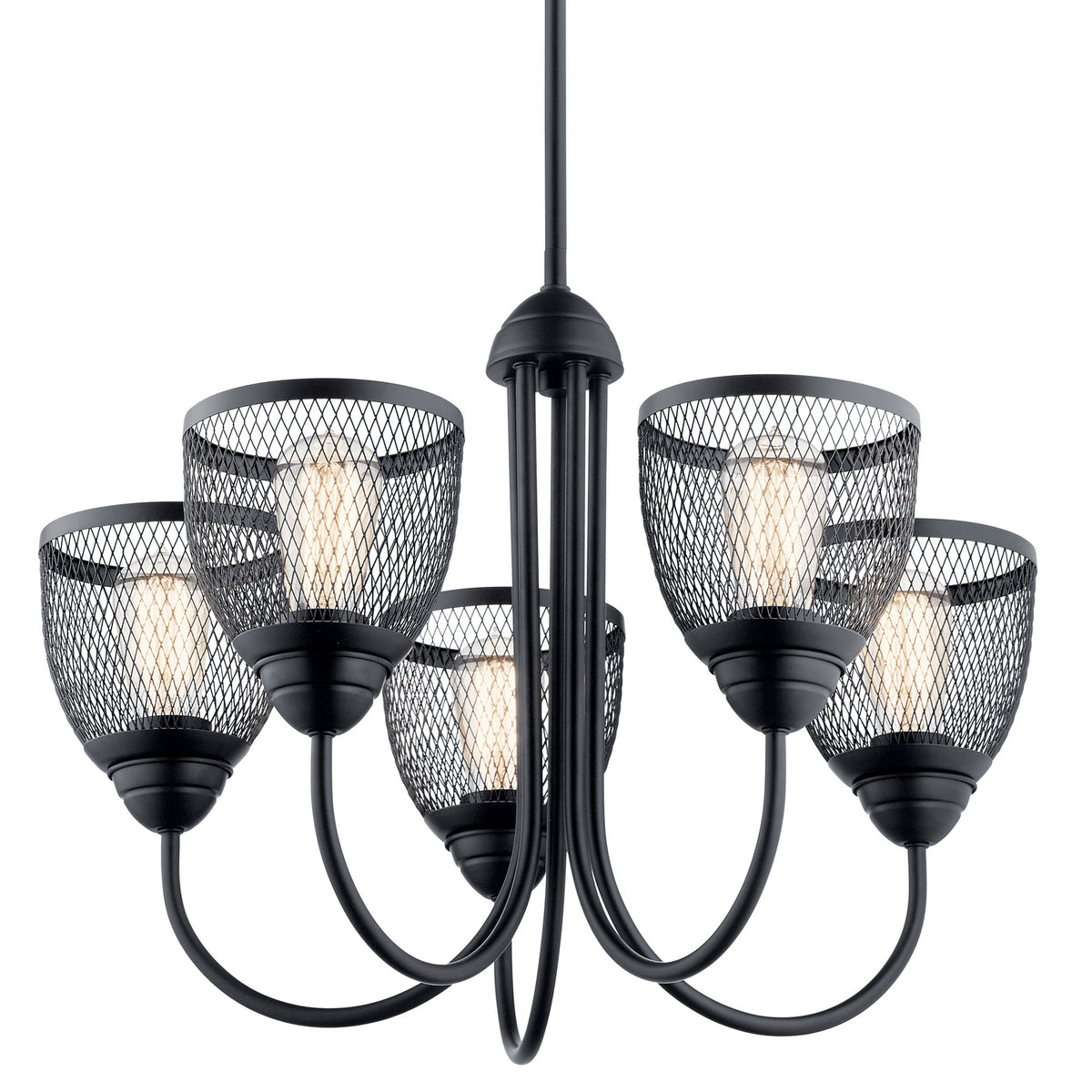 KICHLER 52269BK Voclain Five Light Chandelier Black
