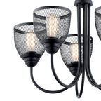 KICHLER 52269BK Voclain Five Light Chandelier Black