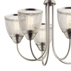 KICHLER 52269NI Voclain Five Light Chandelier Brushed Nickel
