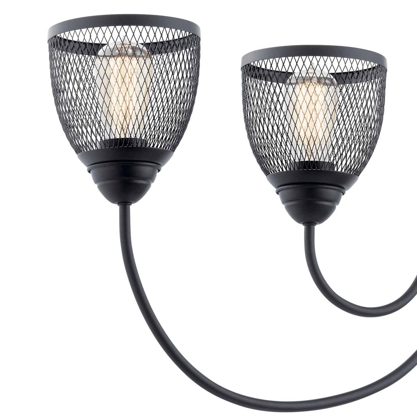 KICHLER 52273BK Voclain Four Light Linear Chandelier Black
