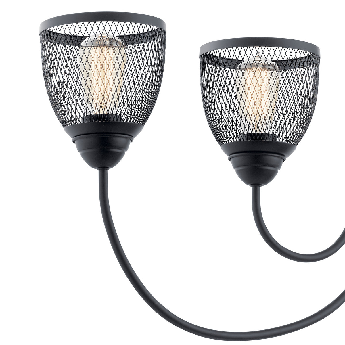 KICHLER 52273BK Voclain Four Light Linear Chandelier Black