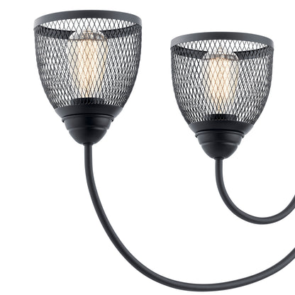 KICHLER 52273BK Voclain Four Light Linear Chandelier Black