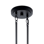 KICHLER 52273BK Voclain Four Light Linear Chandelier Black