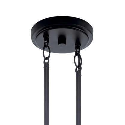 KICHLER 52273BK Voclain Four Light Linear Chandelier Black