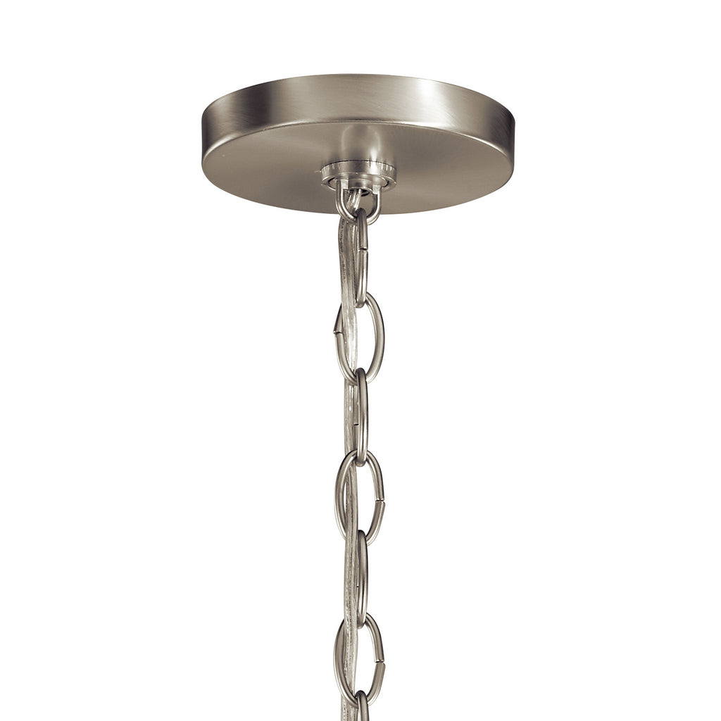KICHLER 52304NI Capitol Hill 22" 6 Light Chandelier In Brushed Nickel