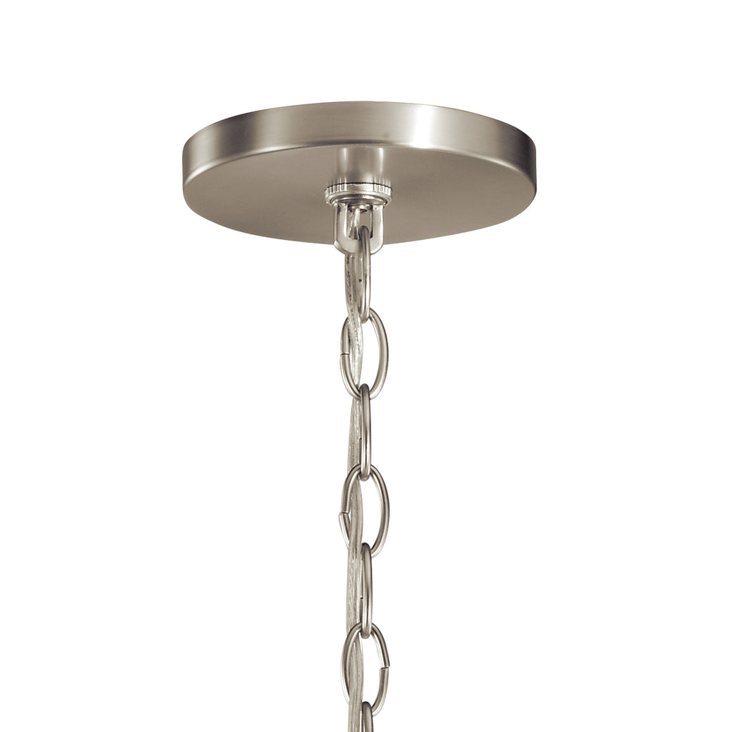 KICHLER 52305NI Capitol Hill 30.75" 12 Light Chandelier In Brushed Nickel