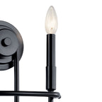 KICHLER 52308BK Capitol Hill 10.75" 2 Light Wall Sconce In Black