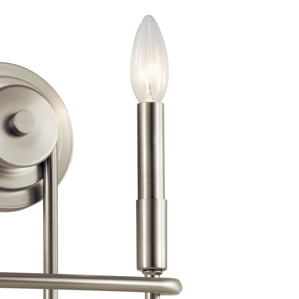 KICHLER 52308NI Capitol Hill 10.75" 2 Light Wall Sconce In Brushed Nickel