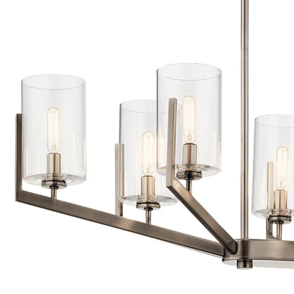 KICHLER 52315CLP Nye Eight Light Chandelier Classic Pewter