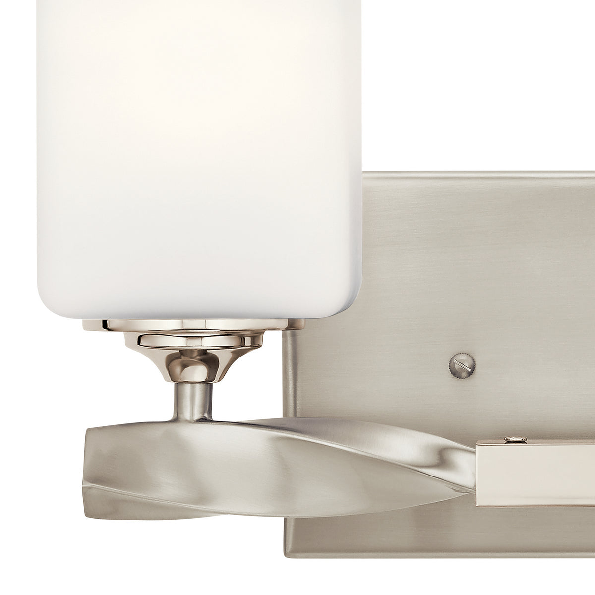 KICHLER 55001NI Marette 13.5 " 2 Light Vanity Light With Satin Etched Cased Opal Glass In Brushed Nickel