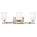 KICHLER 55002NI Marette 22.75" 3 Light Vanity Light With Satin Etched Cased Opal Glass In Brushed Nickel