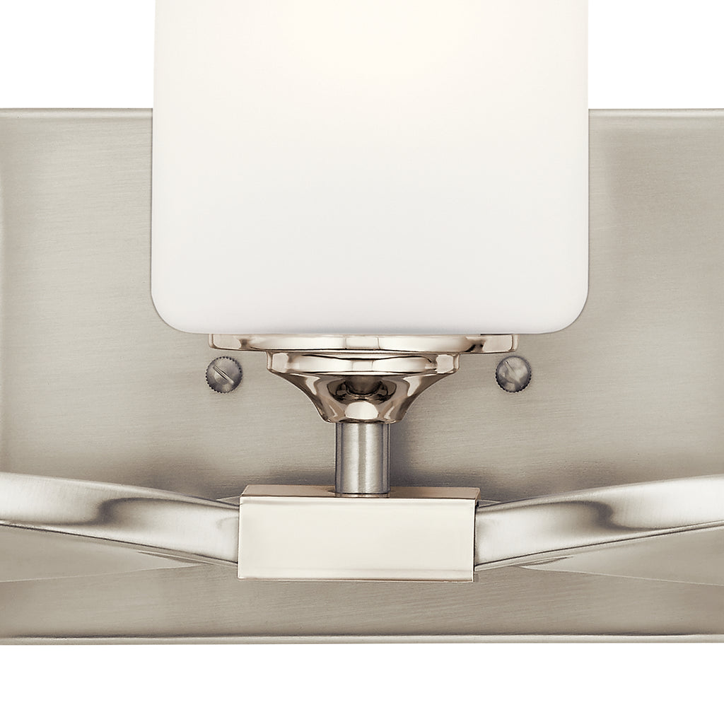 KICHLER 55002NI Marette 22.75" 3 Light Vanity Light With Satin Etched Cased Opal Glass In Brushed Nickel