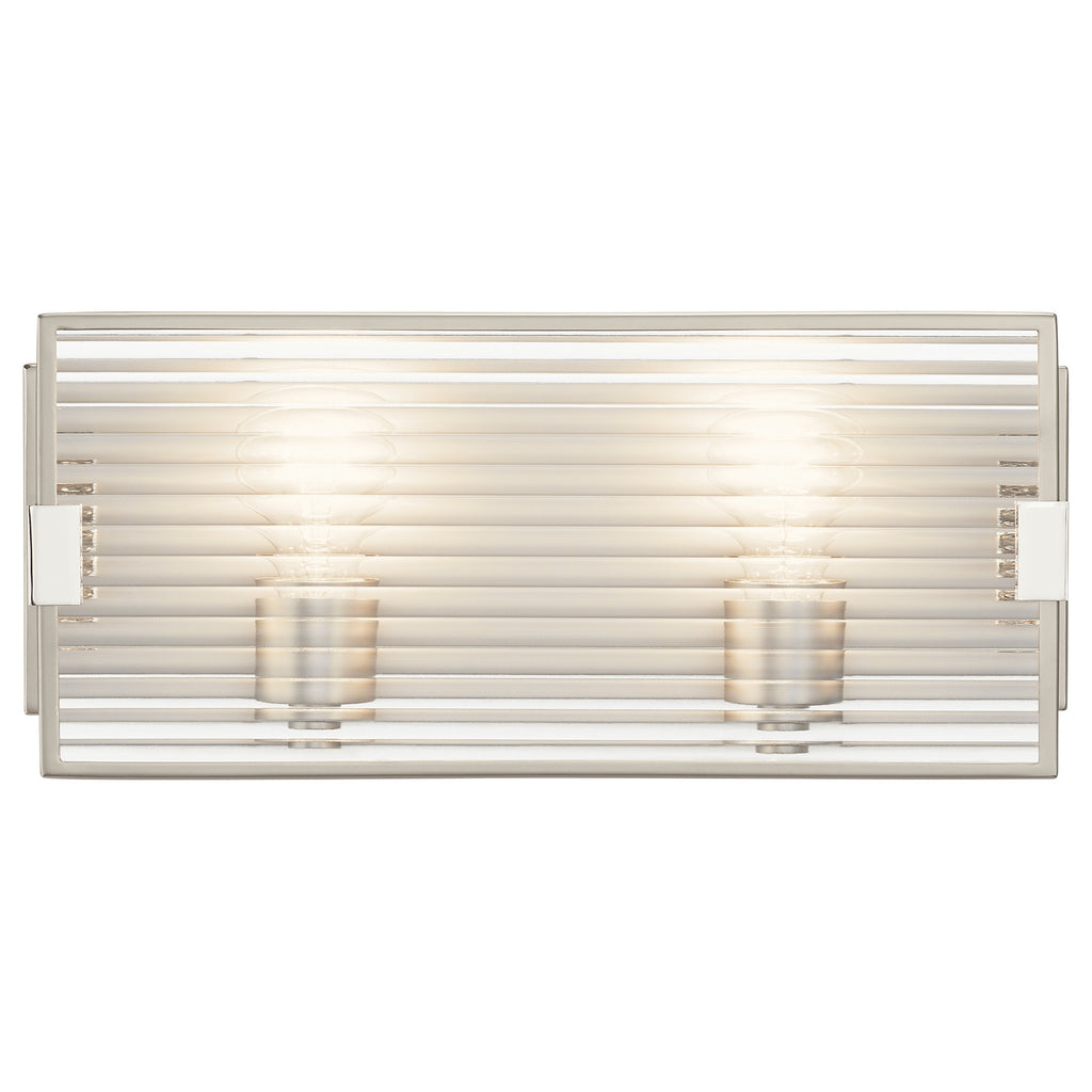 KICHLER 55006SN Logan Two Light Linear Bath Satin Nickel