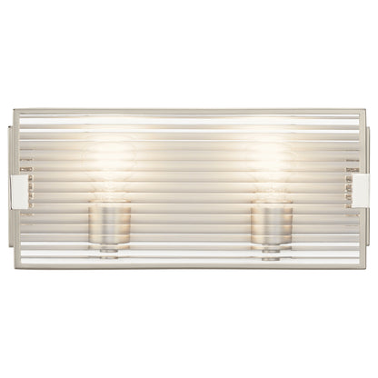KICHLER 55006SN Logan Two Light Linear Bath Satin Nickel