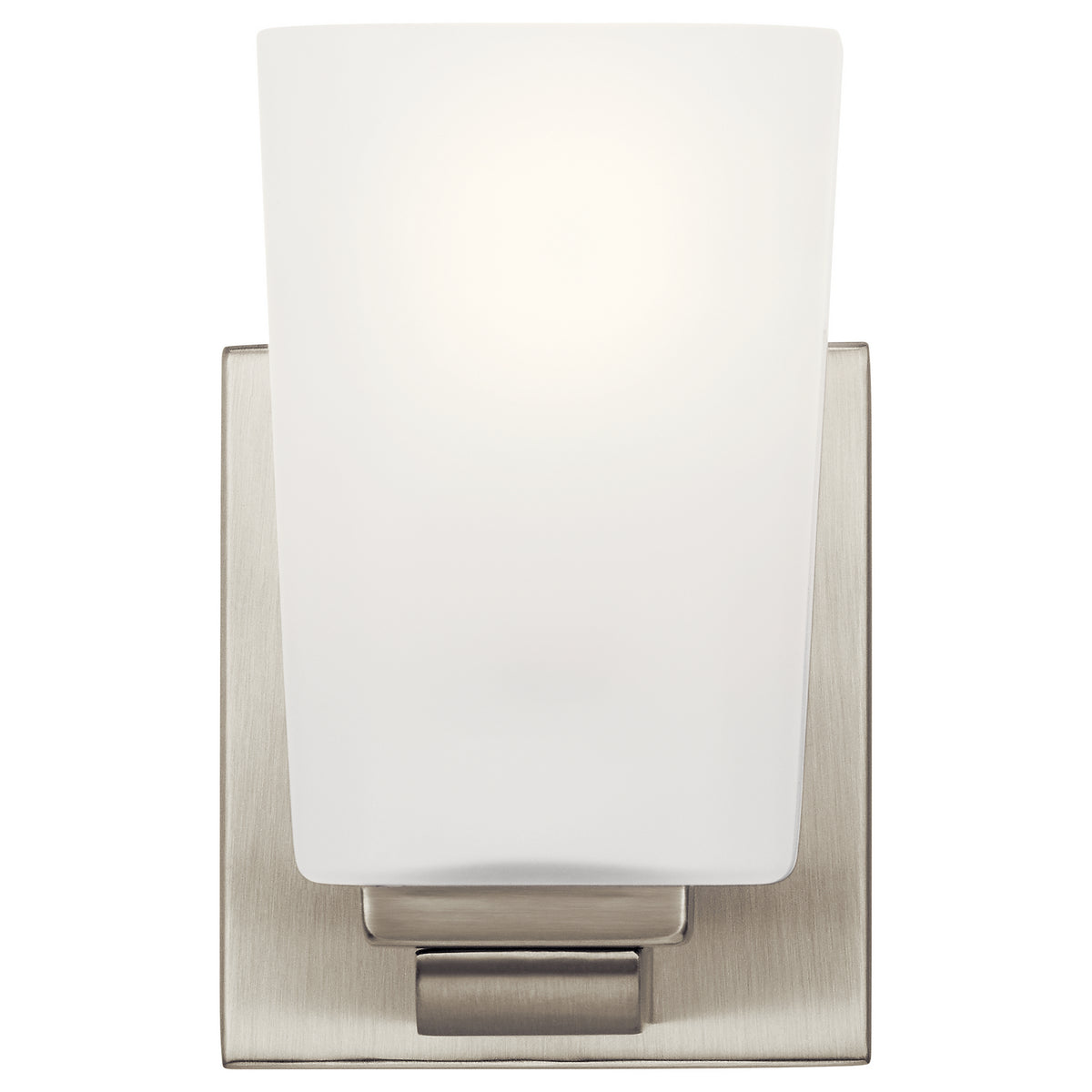 KICHLER 55015NI Roehm 1 Light Wall Sconce Brushed Nickel