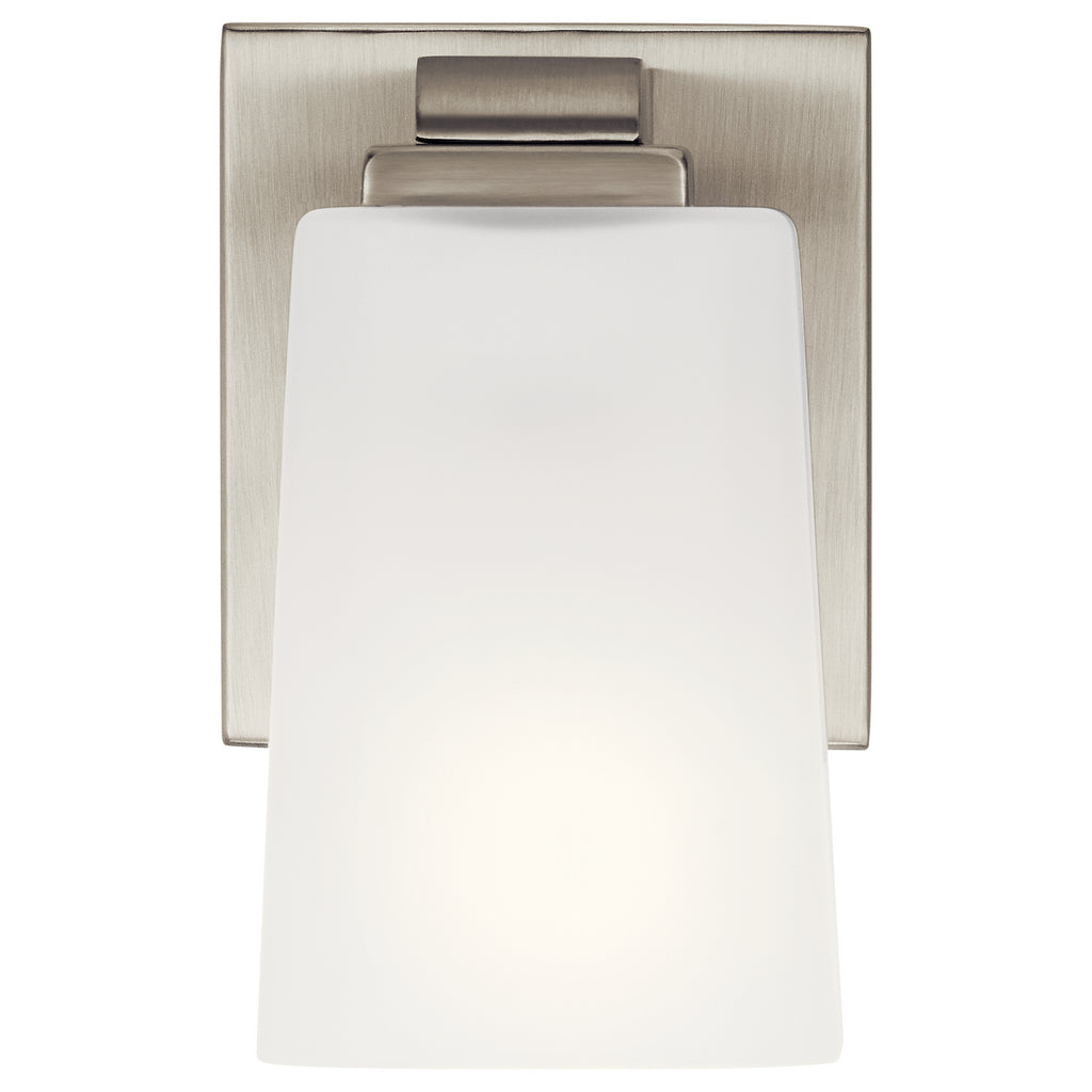 KICHLER 55015NI Roehm 1 Light Wall Sconce Brushed Nickel