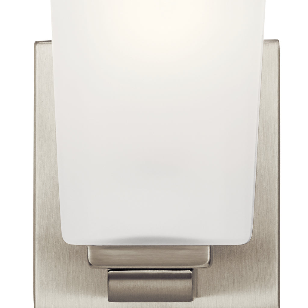 KICHLER 55015NI Roehm 1 Light Wall Sconce Brushed Nickel