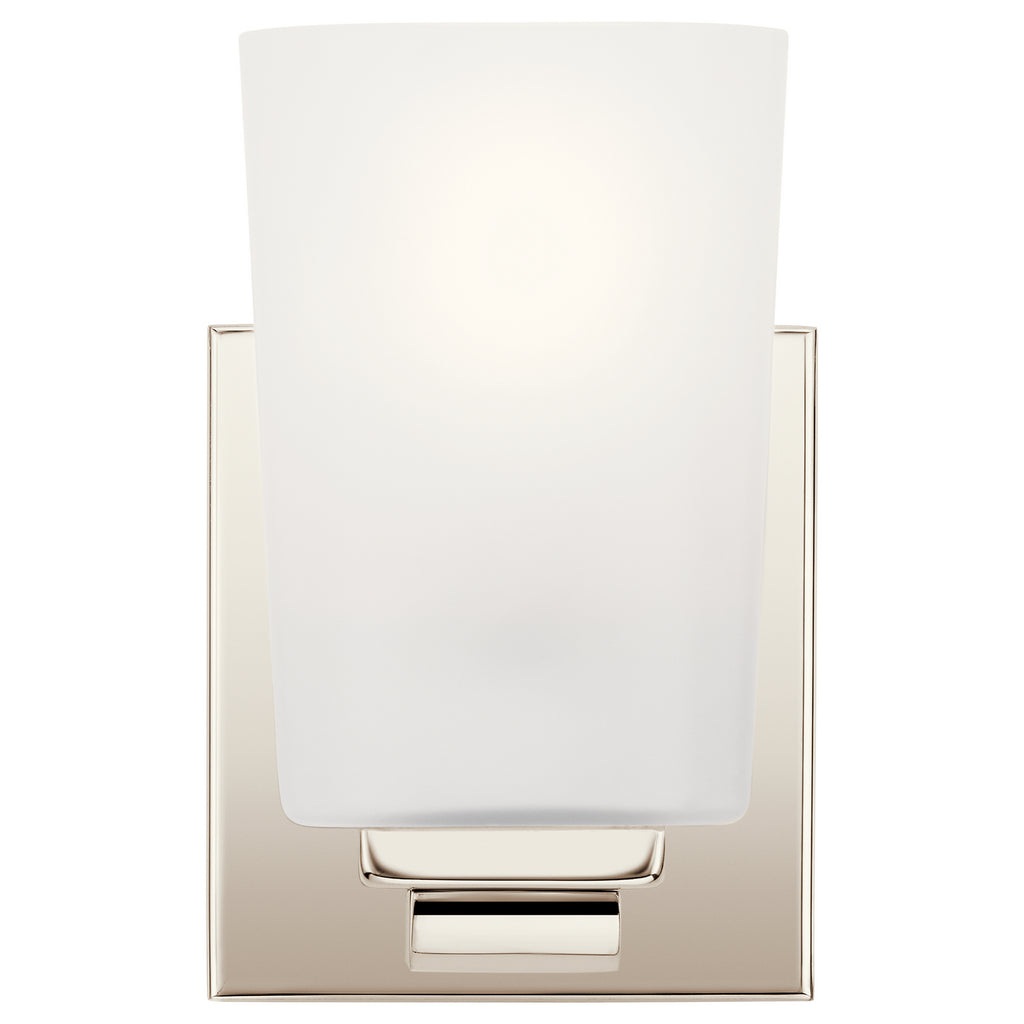 KICHLER 55015PN Roehm One Light Wall Sconce Polished Nickel