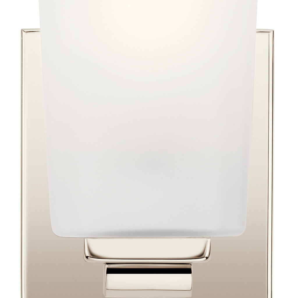 KICHLER 55015PN Roehm One Light Wall Sconce Polished Nickel