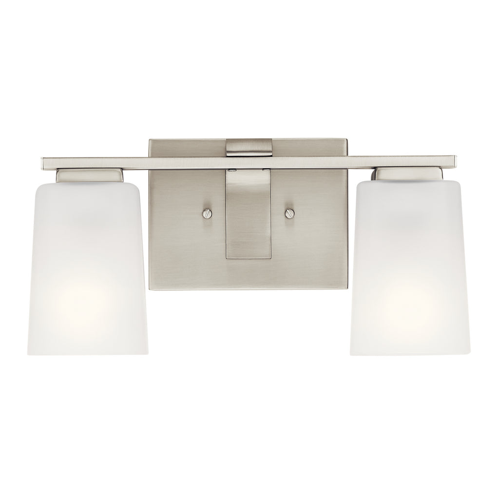 KICHLER 55016NI Roehm 2 Light Vanity Light Brushed Nickel