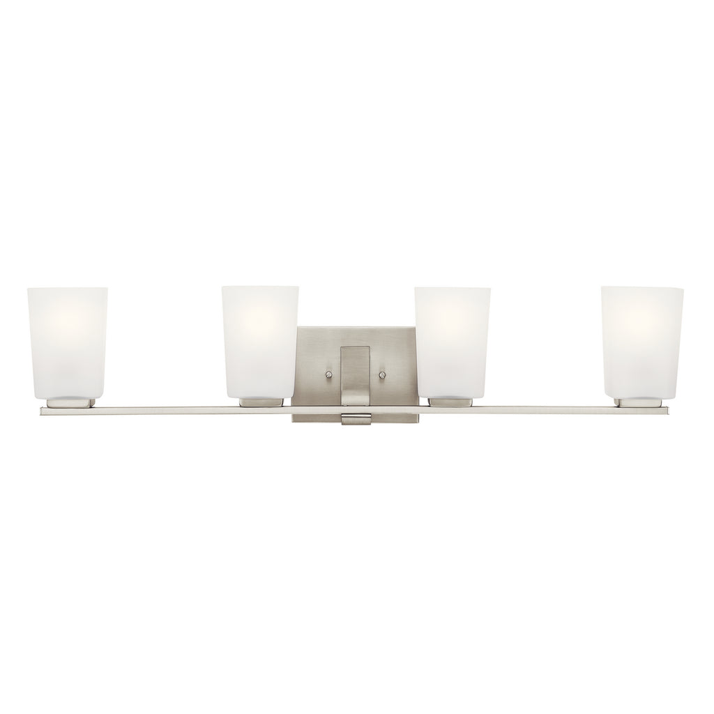 KICHLER 55018NI Roehm 4 Light Vanity Light Brushed Nickel