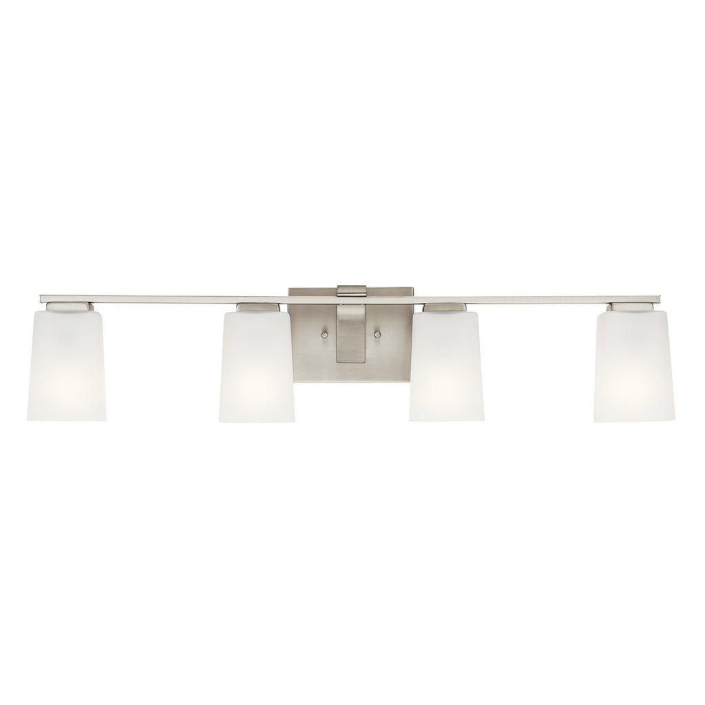 KICHLER 55018NI Roehm 4 Light Vanity Light Brushed Nickel