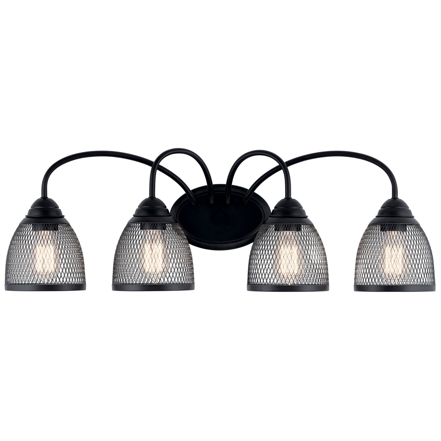 KICHLER 55044BK Voclain Four Light Bath Black