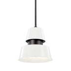 KICHLER 59003WH Lozano 9.5" 1 Light Pendant White