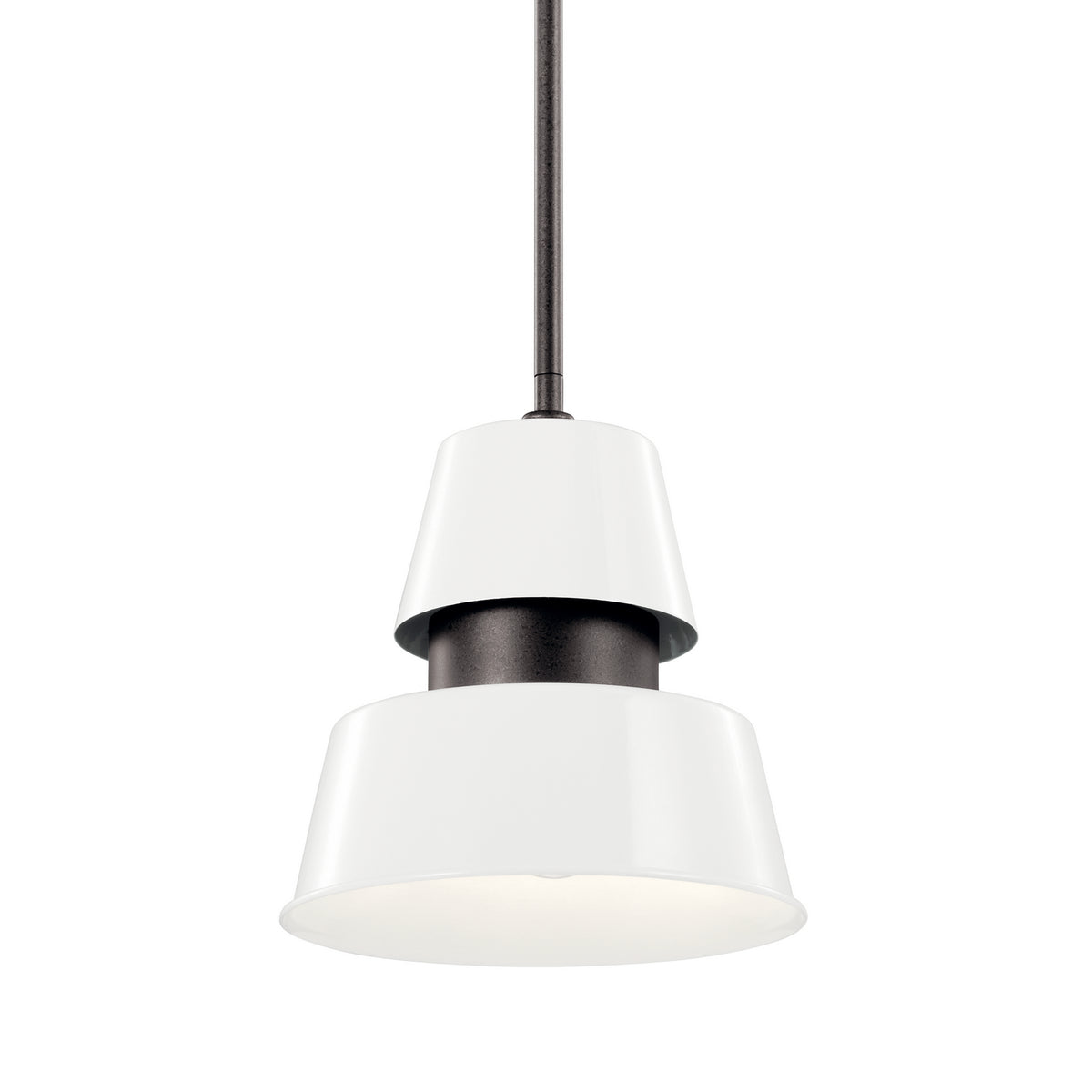 KICHLER 59003WH Lozano 9.5" 1 Light Pendant White