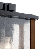 KICHLER 59018BK Marimount 17" 1 Light Outdoor Wall Light With Clear Glass In Black