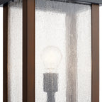 KICHLER 59019BK Marimount 18.25" 1 Light Outdoor Post Light With Clear Glass In Black