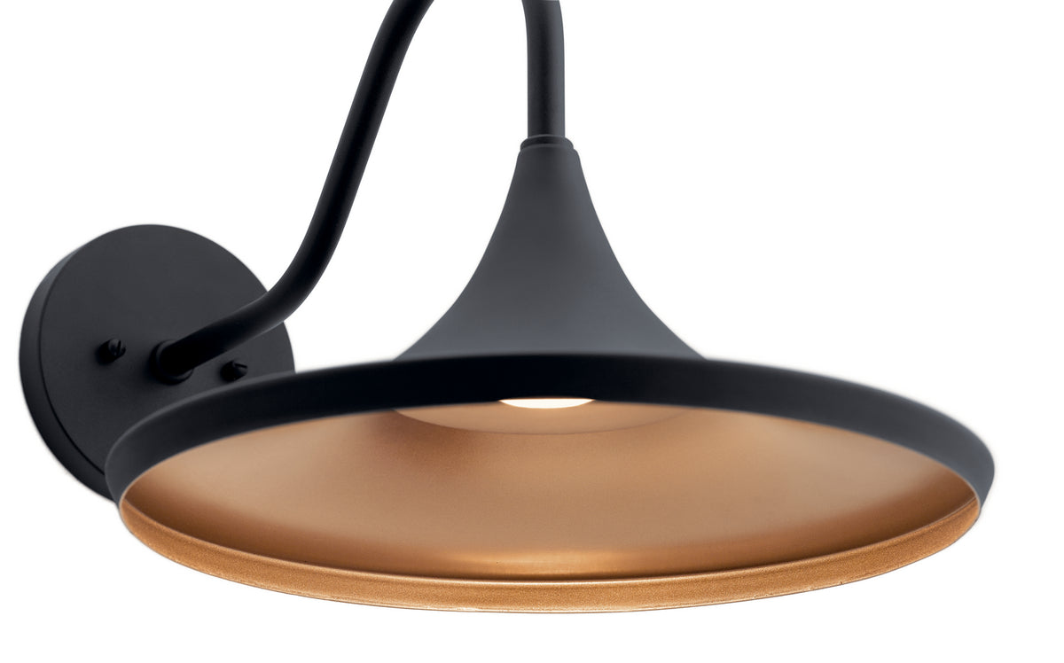 KICHLER 59029BKTLED Elias Led 3000K 11.5" Wall Light Textured Black