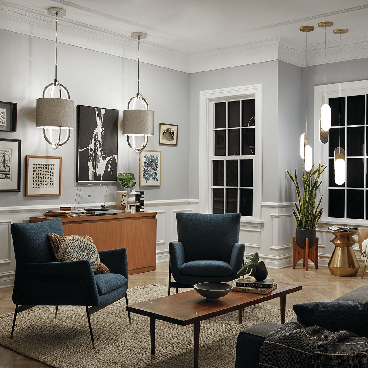 KICHLER 83340PN Jolana Led Pendant Polished Nickel