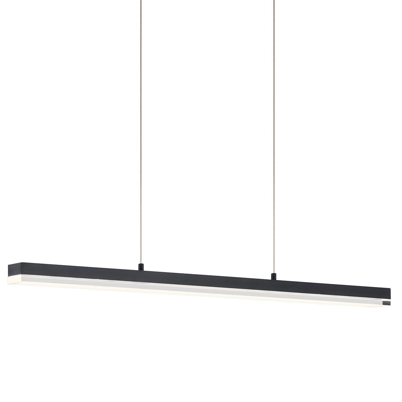 KICHLER 83593MBK Gorve Led 3000K 39.25" Linear Chandelier Matte Black